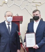 Валерий Радаев и замгенерального директора ООО НПФ "Моссар" Артём Люфт