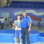 Руслан Белоусов со своим первым тренером Николаем Гончаровым